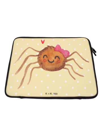 Mr. & Mrs. Panda Notebook Tasche Spinne Agathe Freude ohne Spruch in Gelb Pastell