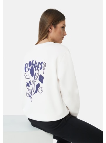 comma CI Sweatshirt langarm in Weiß
