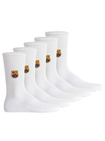 FC Barcelona Socken 5er Pack in Weiß