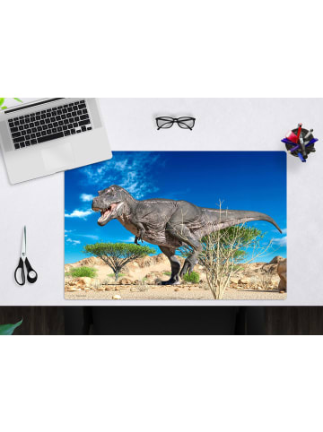 Cover-your-desk.de  Schreibtischunterlage – “Hungriger T-Rex auf der Suche nach Beute“ (L)60 x (B)40 