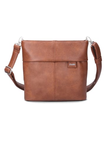 Zwei Mademoiselle.M Schultertasche 25 cm in cognac