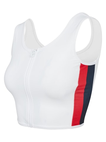 Urban Classics Tank-Tops in white/firered/navy