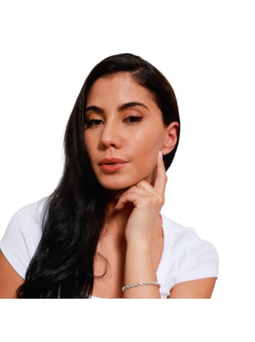 Steel_Art Armband Damen Nadia silberfarben in silberfarben poliert