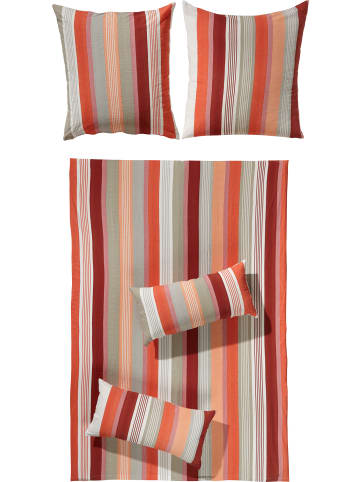 Erwin Müller Seersucker Bettwäsche in rot