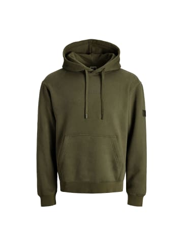 Jack and Jones Point Sweat Badge Hood BF in Grün