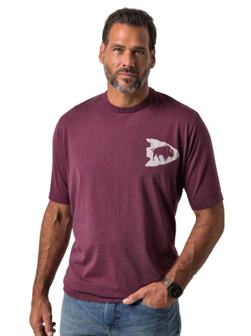 JP1880 Kurzarm T-Shirt in pflaume