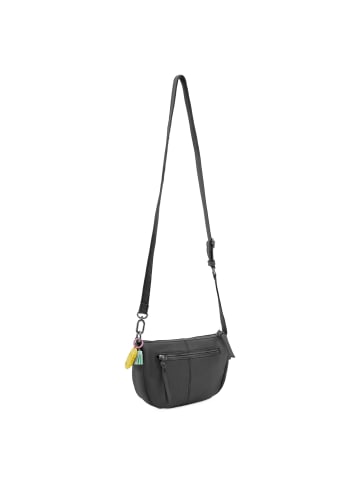 FREDs BRUDER Take A Smile Umhängetasche Leder 24 cm in black