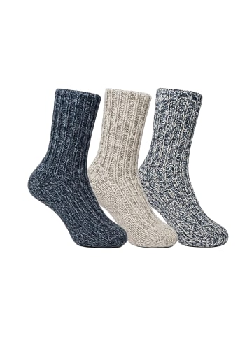 Yuhu Norweger Socken Jungen 3er Pack in Mehrfarbig