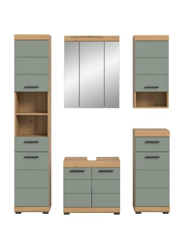 ebuy24 Badmöbelset Scout Staubgrün 164 x 34 cm