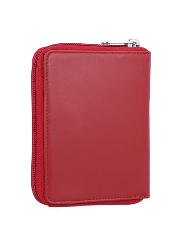 Esquire New Silk Geldbörse Leder 10 cm in rot