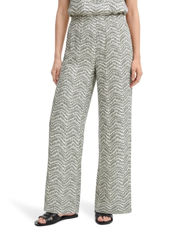 CARTOON Palazzo-Hose mit Bindegürtel in Cream/Khaki