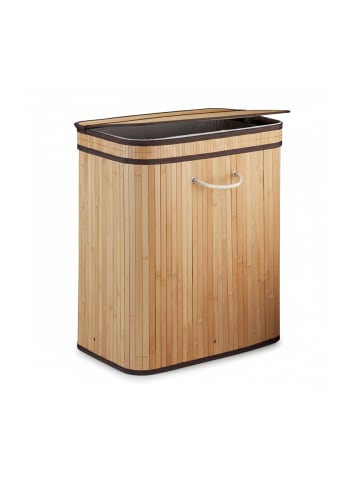relaxdays 3 x Wäschekorb in Natur - (B)55 x (H)63 x (T)35 cm