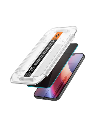 Spigen 2er Pack Privacy Schutzglas für iPhone 16 Pro Max in Transparent