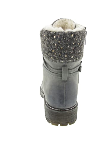 Laufsteg Schnürstiefel Grau