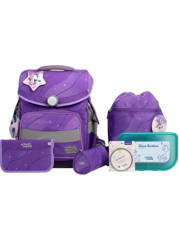 SCHOOL-MOOD Schulranzenset 7-tlg. Timeless Pro Marie Pegasus in lila
