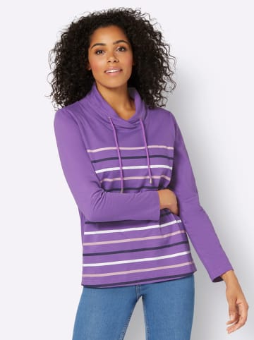 WITT WEIDEN Shirt in lila-geringelt