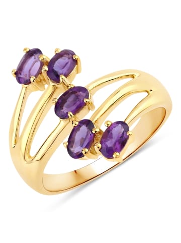 Rafaela Donata Ring Sterling Silber gelbvergoldet Amethyst in gelbgold