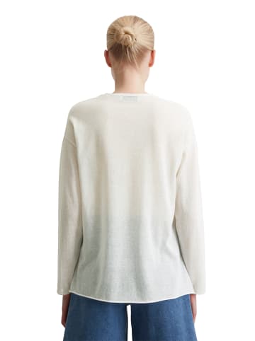 Marc O'Polo Feinstrick-Pullover loose in white cotton
