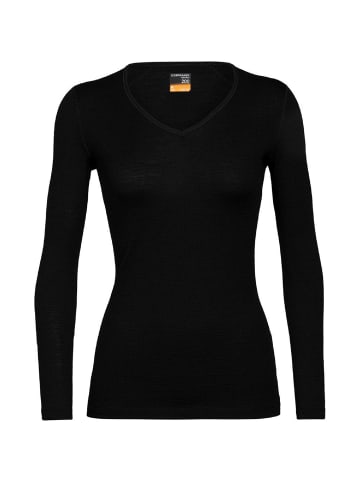 icebreaker Shirt 200 Oasis V in Schwarz