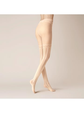 Kunert Feinstrumpfhose Graphic Stripes gemustert in champagne