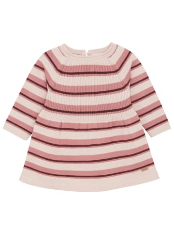 Minymo Strickkleid Stripe in Rosa