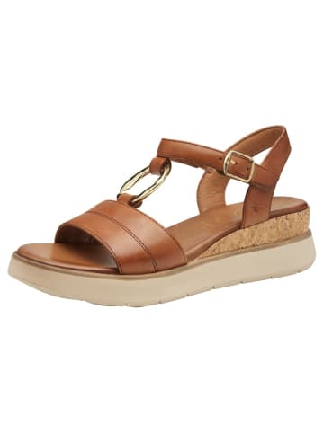 Tamaris WIDE FIT Sandalette in cognac