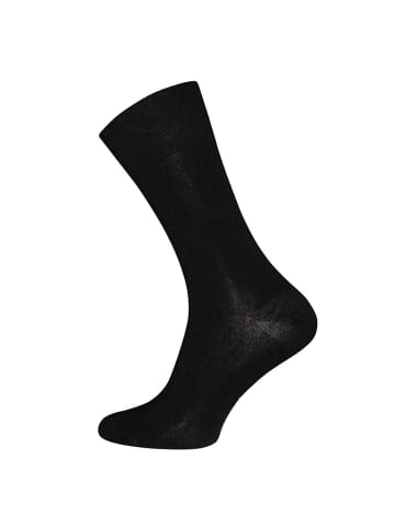 ewers Socken Uni ohne Gummirand in schwarz