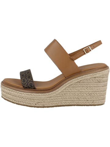 Calvin Klein Keilsandale Wedge Sandal 50 - Mono Mix in braun