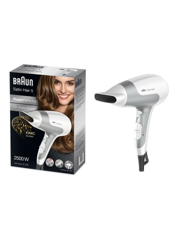 Braun Haartrockner "Satin Hair 5 HD 580 Power Perfection solo" in Weiß