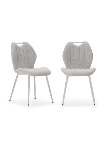 CALICOSY 4er-Set Stühle MULI in Beige / Beige - (W) 48 x (H) 86 x (L) 58 cm