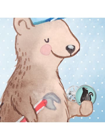 Mr. & Mrs. Panda Abflussstopfen Stinktier Sitzen ohne Spruch in Türkis Pastell