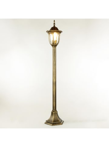 Licht-Erlebnisse Wegeleuchte (B)19 x (L)19 x (H)102 cm in Gold Antik