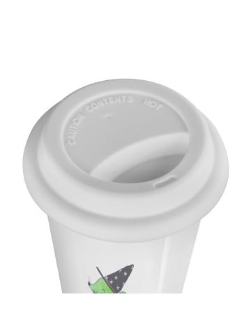 Mr. & Mrs. Panda Isolierbecher Halloween Hexenpower mit Spruch in Weiß