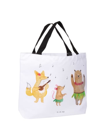 Mr. & Mrs. Panda Tote Bag Waldtiere Aloha ohne Spruch in Weiß