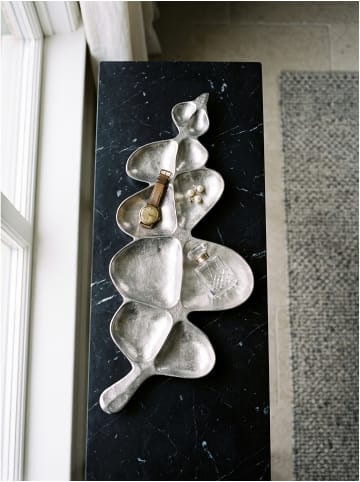 KADIMA DESIGN Dekoschale organisch, lackiertes Aluminium, handgefertigt, Modern in Silber