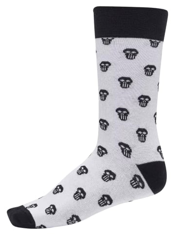 Urban Classics Urban Classics Unisex Skull Allover 2-Pack in burgundy/white