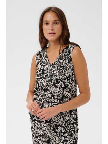 Kaffe Ärmellose Bluse KAamber Regular fit in Black Chalk Paisley