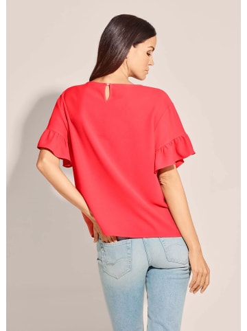 Alba Moda Oversized-Bluse mit Volantärmeln in koralle