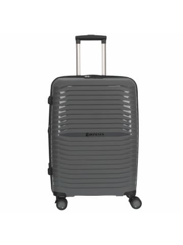 Stratic Bright+ - 4-Rollen-Trolley 66 cm M erw. (silver) in grau