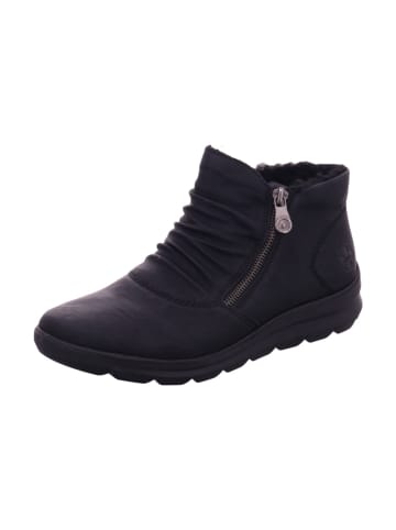 rieker Damenschnürrstiefel warm flach Z005101 Z00 in  Schwarz