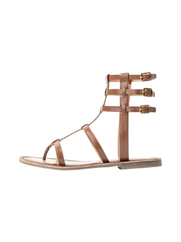 DreiMaster Damen Sandalen Aus Leder in Kamel
