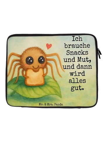 Mr. & Mrs. Panda Laptop Tasche Spinne Agathe Sandwich Design mit... in Weiß