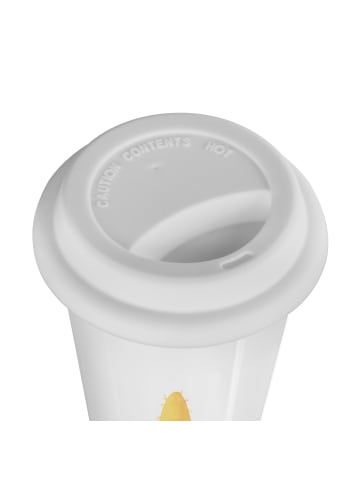 Mr. & Mrs. Panda Keramikbecher Kaktus Hut ohne Spruch in Weiß