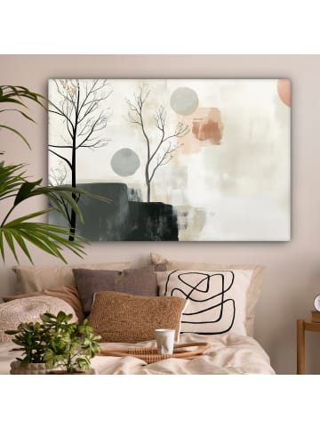 OnlyWow Leinwand Bilder Sandfarben