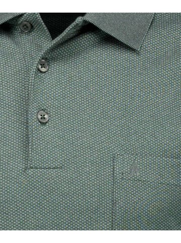 Ragman Poloshirt langarm in Grün