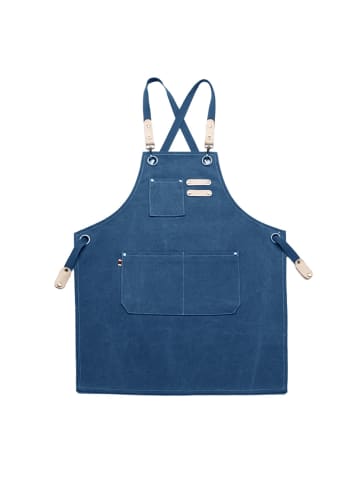 ARTNANAS Premium Denim Handwerkerschürze mit Kreuzgurten und Multifach-Design - Kinder