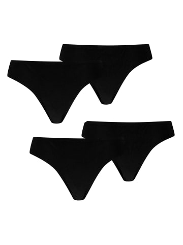 Puma 4er Pack Invisible Ultra Soft Cotton Strings in Schwarz