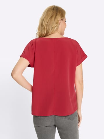 Sieh an! Schlupfbluse in erdbeere