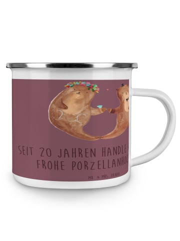 Mr. & Mrs. Panda Emaille Becher 20. Hochzeitstag Porzellanhochze... in Kaffa Coffee