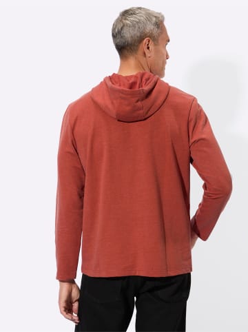 Sieh an! Sweatshirt in rostrot-meliert